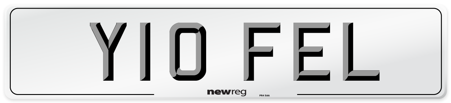 Y10 FEL Number Plate from New Reg